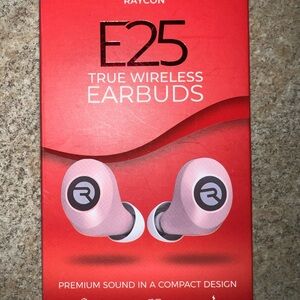Raycon E25 True Wireless Earbuds - Pink, never worn.